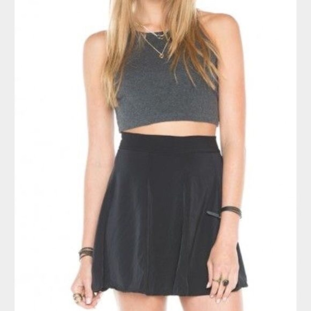 Brandy Melville Black Flowy Skirt